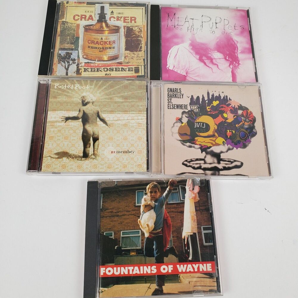 90’s 2000's Alternative Indie Rock Cd Lot of 5 Cracker Rusted Root Meat Puppets